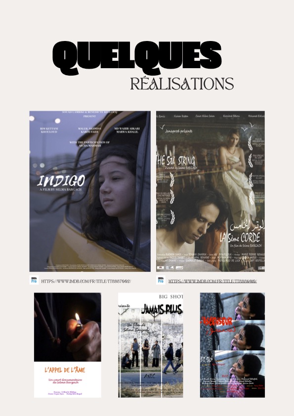 Filmographie de Selma Bargach